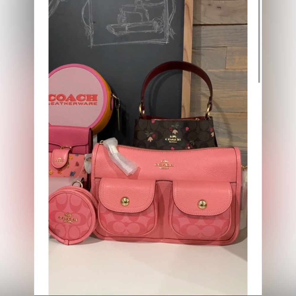 NWTS Pink Lemonade Pennie Crossbody With Coin Case